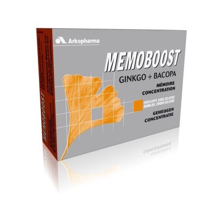 Arkopharma Memoboost Ginkgo + Bacopa - 30 Gélules