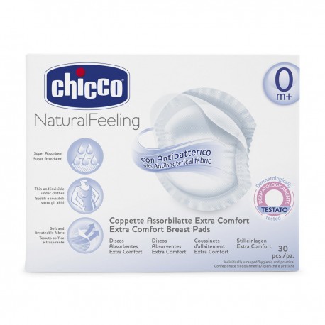 CHICCO COUSSINETS ANTI BACTERIEN ABSORBA 30 PCS